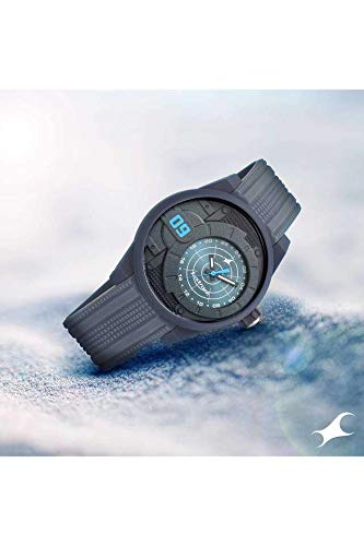 Trendies Black Dial & Silicone Strap