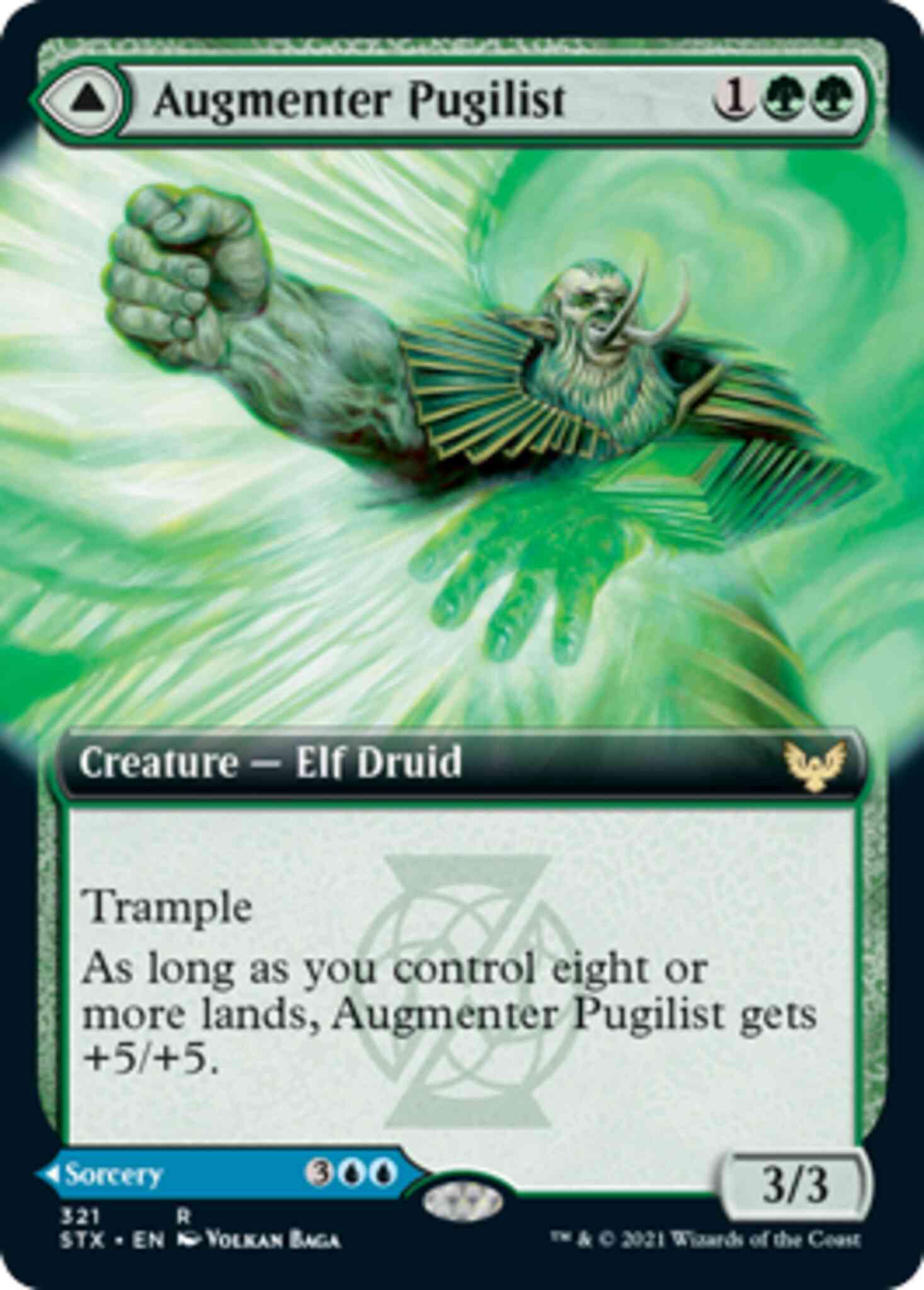 Augmenter Pugilist // Echoing Equation [321] [Extended Art] [Strixhaven: School of Mages] [Non-Foil]