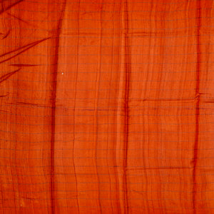 Maroon Handloom Tussar Silk Saree With Printed & Embroidered Triangle Motifs