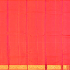 Magenta Handloom Kanchipuram Korvai Silk Saree With Kamalam Buttas