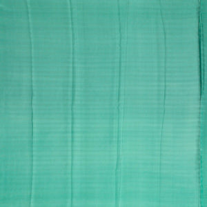 Aquamarine Mysore Crepe Silk Saree With Printed Checks & Buttas