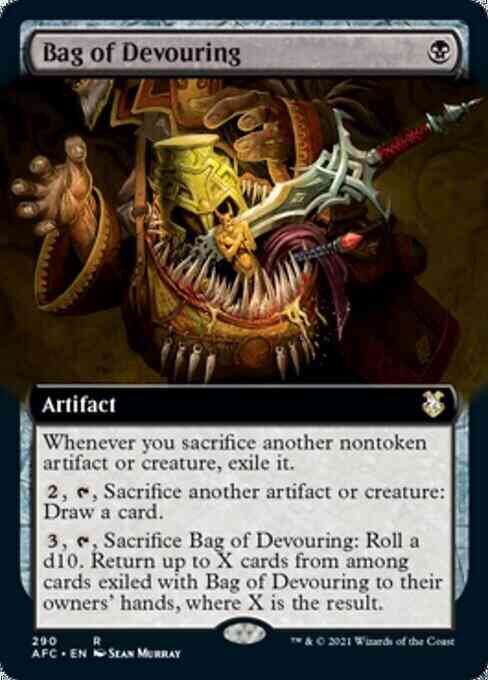 Bag of Devouring [290] [Extended Art] [Adventures in the Forgotten Realms Commander] [Non-Foil]