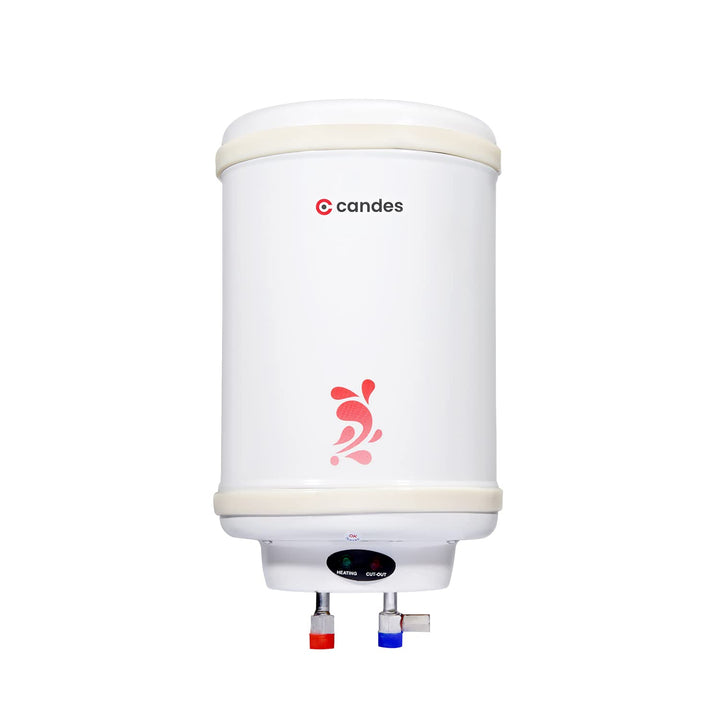 Candes Geyser 6 Litre | 1 Year Warranty | Water Heater for Home, Water Geyser, Water Heater, Electric Geyser, 5 Star Rated Automatic Instant Storage Water Heater, 2KW - Perfecto (Ivory)