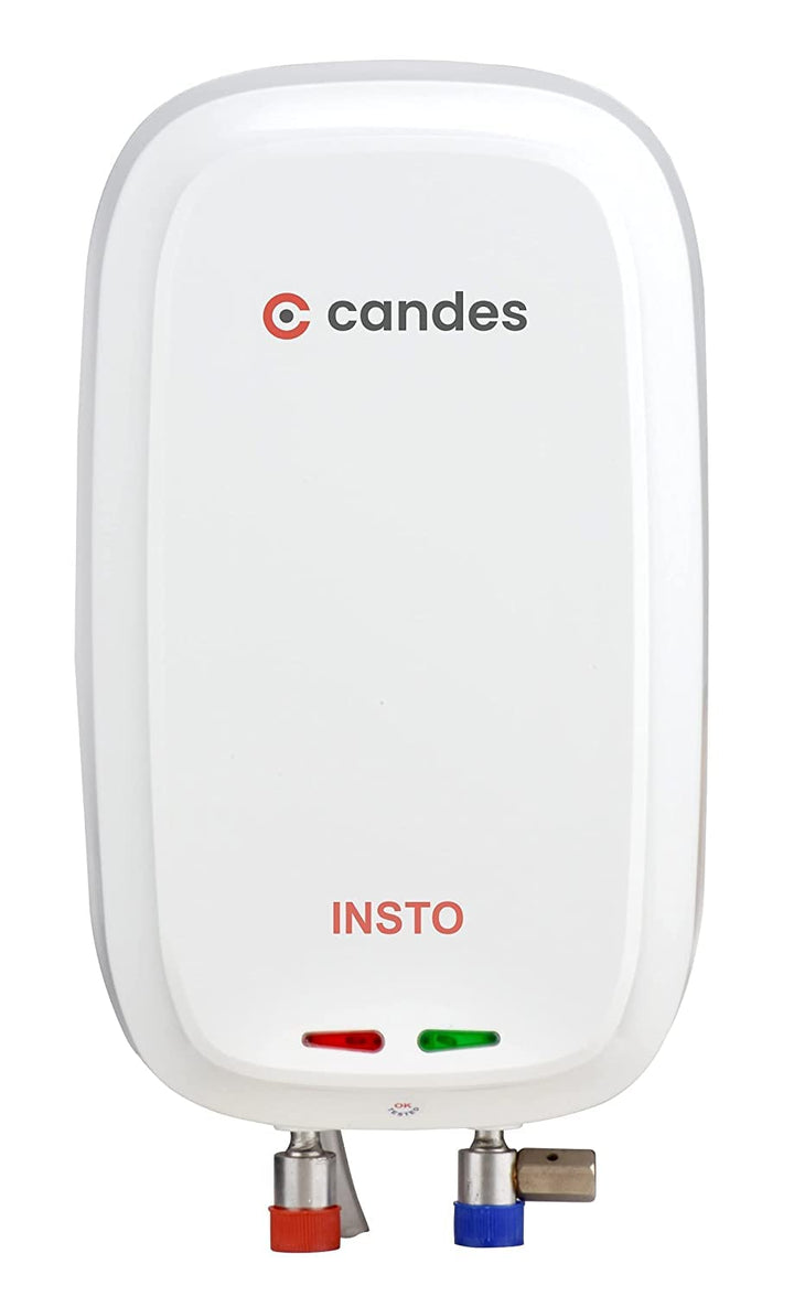 Candes Insto 3-Litre Instant Electric Water Heater Multiple Safety Geyser ABS Body, White