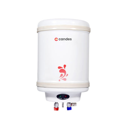 Candes Geyser 10 Litre | 1 Year Warranty | Water Heater for Home, Water Geyser, Water Heater, Electric Geyser, 5 Star Rated Automatic Instant Storage Water Heater, 2KW - Perfecto (Ivory)