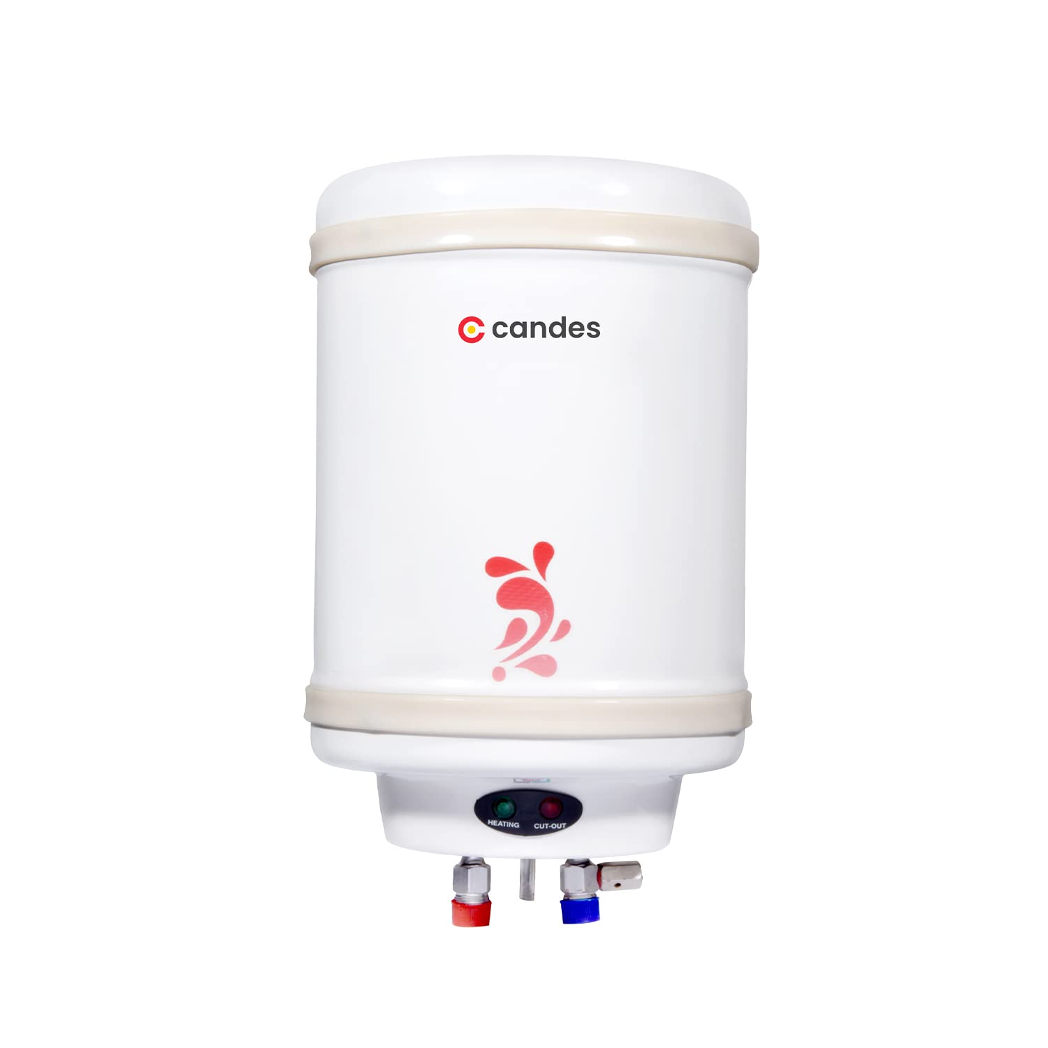 Candes Geyser 10 Litre | 1 Year Warranty | Water Heater for Home, Water Geyser, Water Heater, Electric Geyser, 5 Star Rated Automatic Instant Storage Water Heater, 2KW - Perfecto (Ivory)