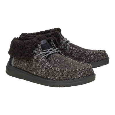 Wendy Fold Brushed Cozy - Black/Black