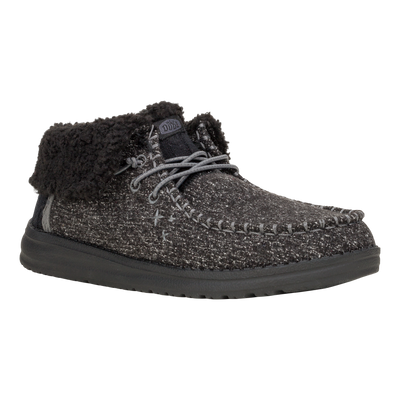 Wendy Fold Brushed Cozy - Black/Black