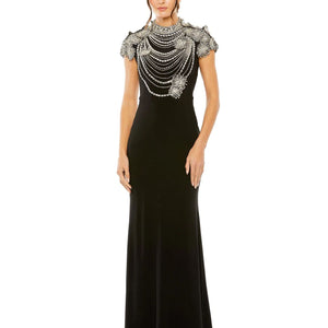 Mac Duggal 42055 Black 12 Sale