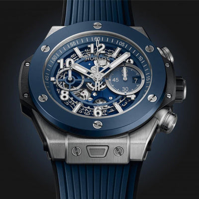 Hublot Big Bang Mat Blue Skeleton Dial Men 44mm 421.NL.5170.RX