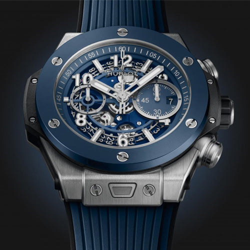 Hublot Big Bang Mat Blue Skeleton Dial Men 44mm 421.NL.5170.RX