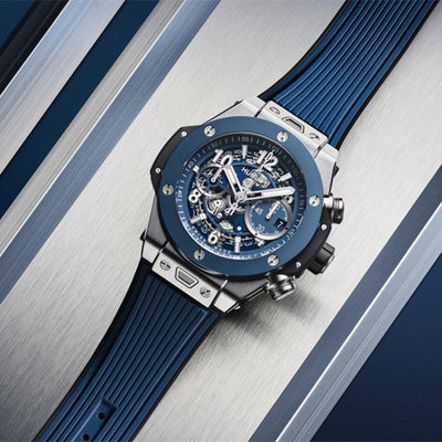Hublot Big Bang Mat Blue Skeleton Dial Men 44mm 421.NL.5170.RX
