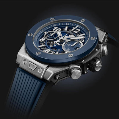 Hublot Big Bang Mat Blue Skeleton Dial Men 44mm 421.NL.5170.RX