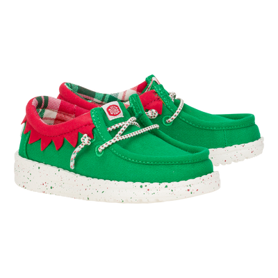 Wally Toddler Holiday Elf - Green/Red