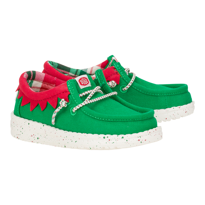 Wally Toddler Holiday Elf - Green/Red