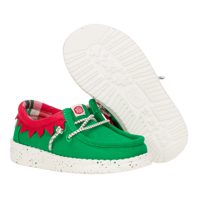 Wally Toddler Holiday Elf - Green/Red