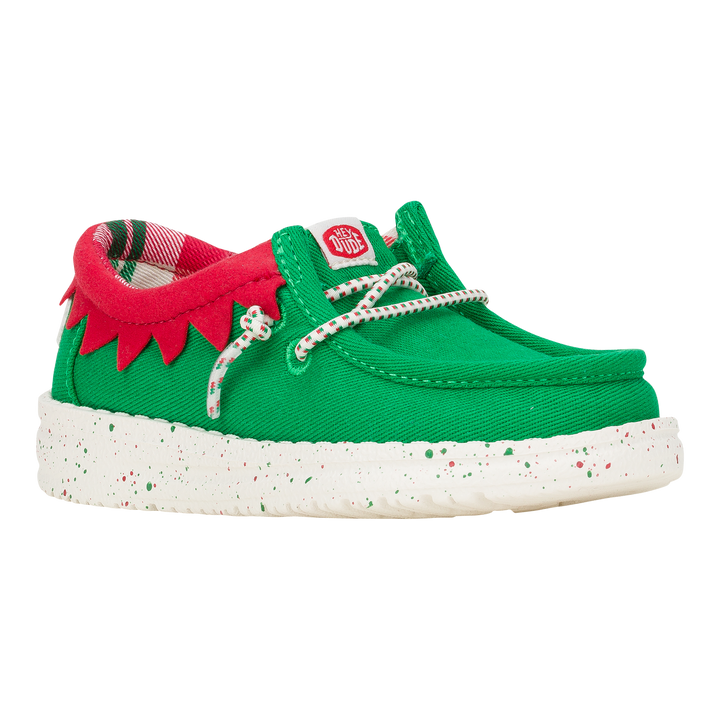 Wally Toddler Holiday Elf - Green/Red