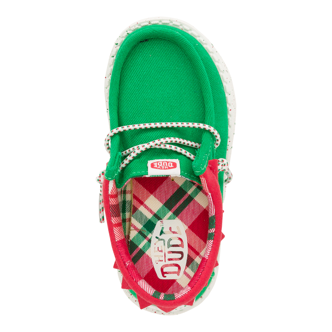 Wally Toddler Holiday Elf - Green/Red