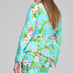 Jovani 42147 Short Floral Printed Blazer Cocktail Dress