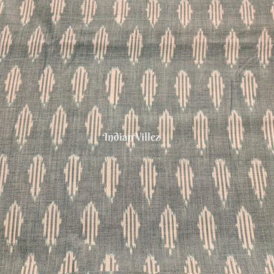 Mint Green Pochampally Ikat Cotton Fabric