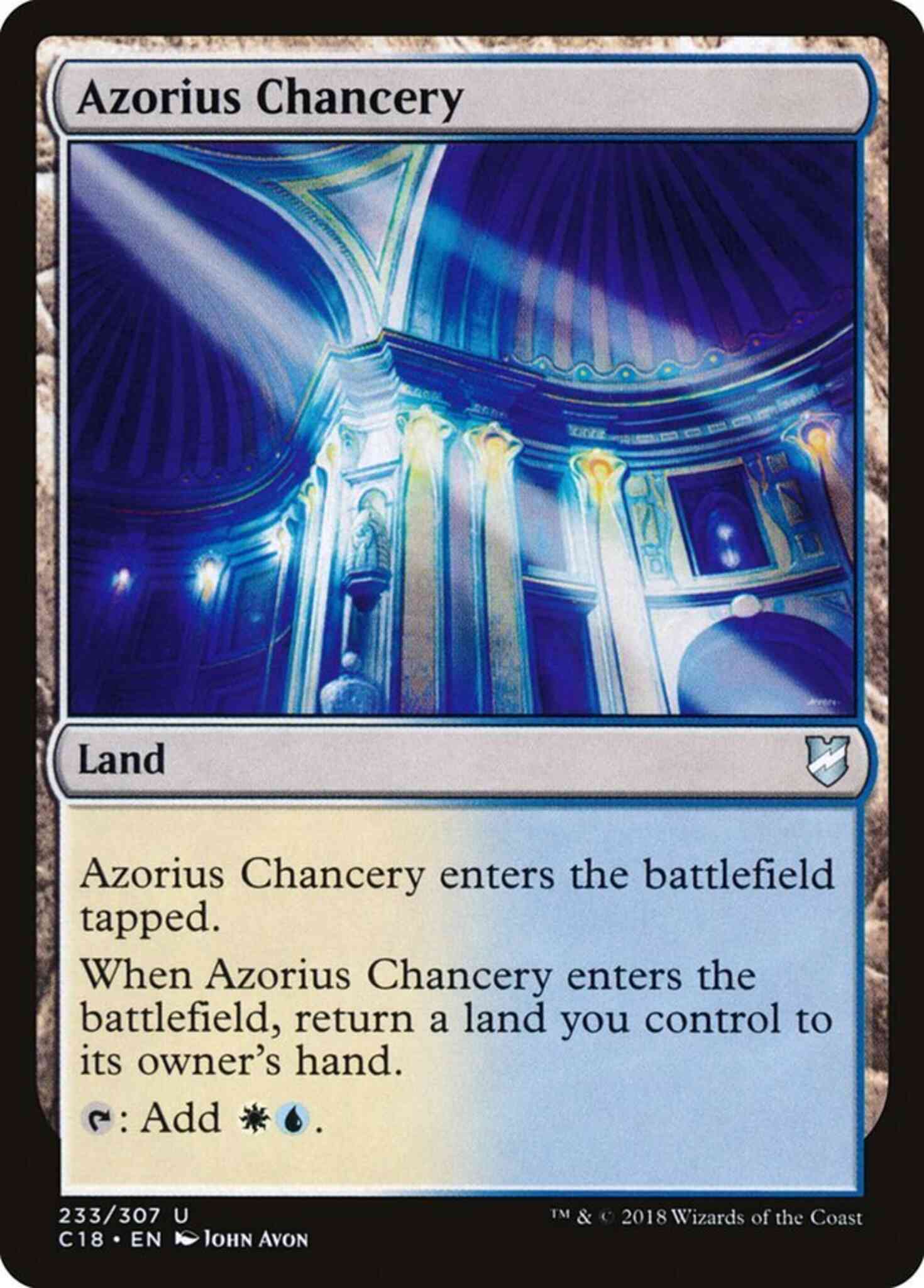 Azorius Chancery [233] [Commander 2018] [Non-Foil]