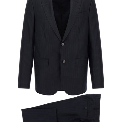 Zegna Pinstriped Flannel Dress