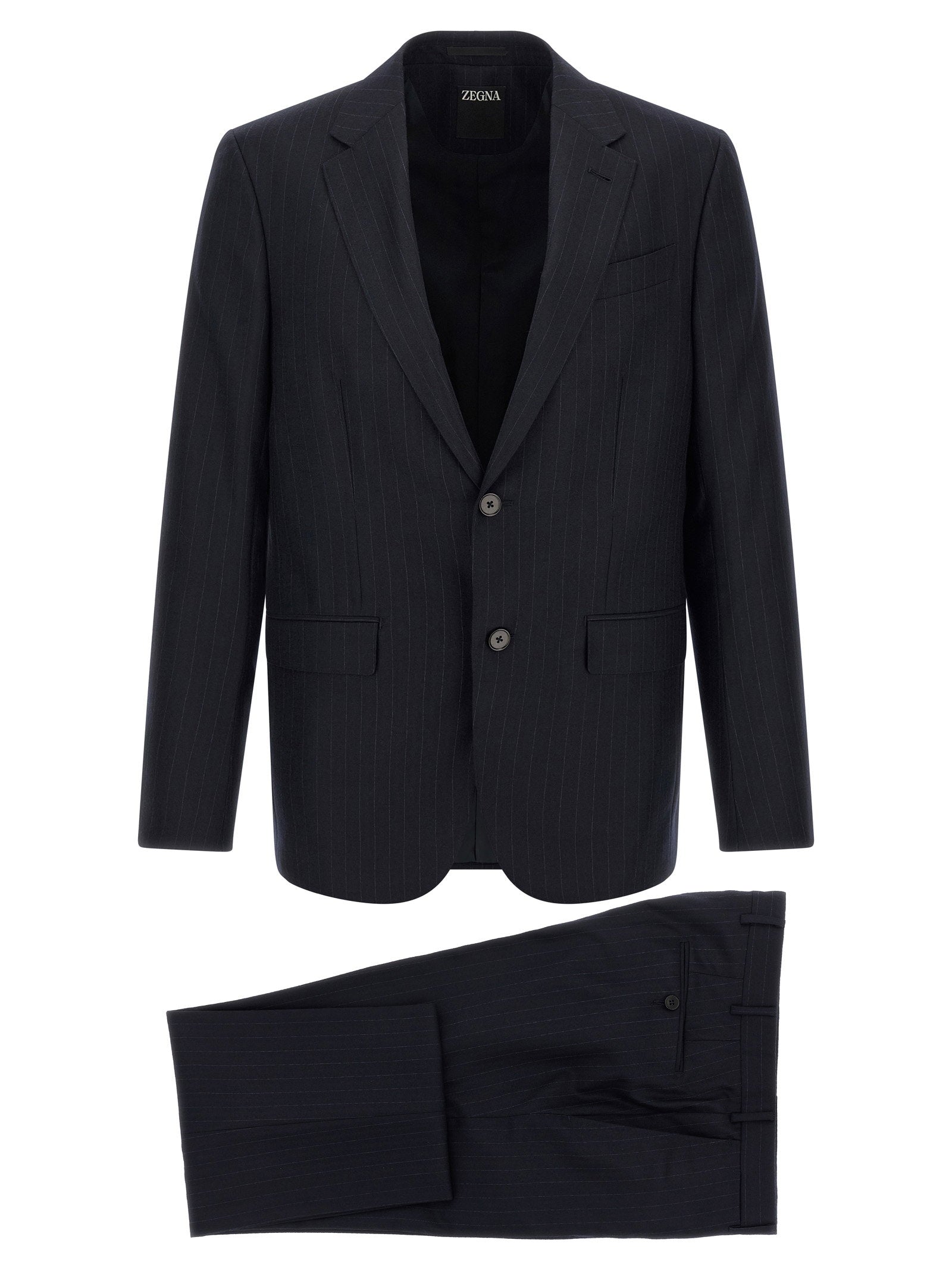 Zegna Pinstriped Flannel Dress