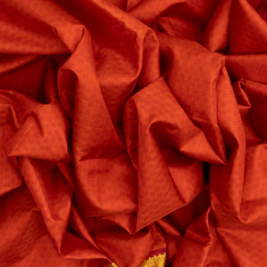 Red Handloom Kanchipuram 9 Yards Payadi Silk Saree With Zari Border