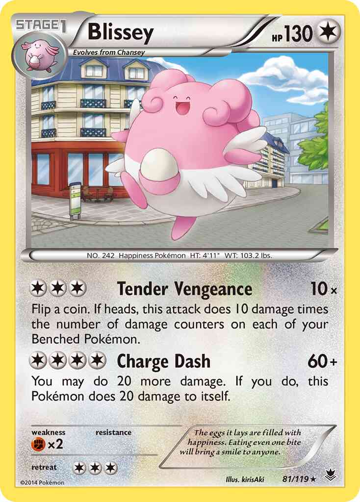 Blissey - 81/119 - Rare [xy4-81] [Non-Holo]