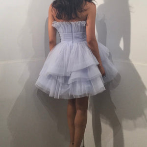 Tulle Short Strapless A-line Dress by Jovani 42340