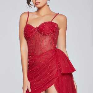 Jovani 42368 Beaded Short Fitted Corset Cocktail Dress