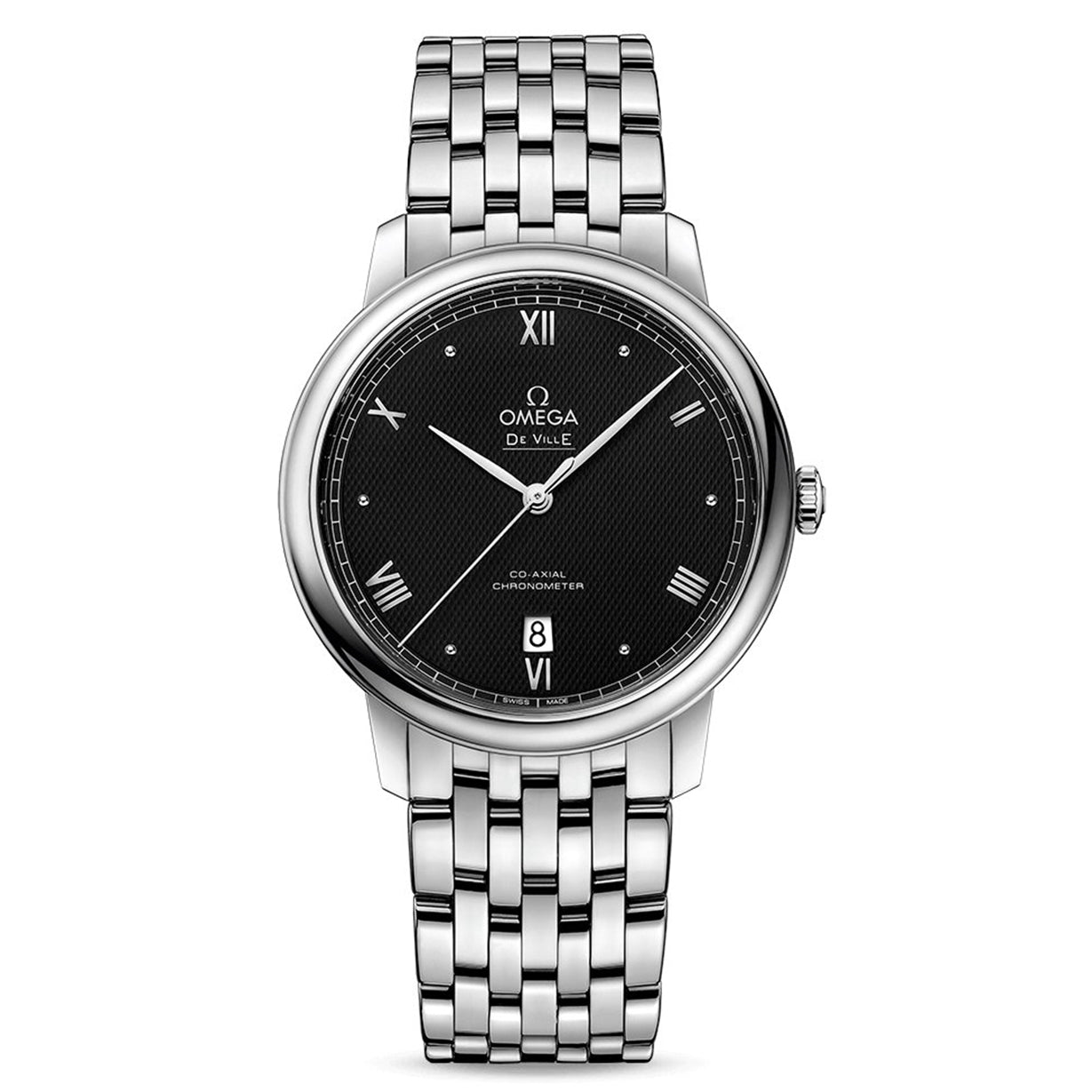 Omega De Ville Prestige Co‑Axial Chronometer Black Dial Men 39.5MM
