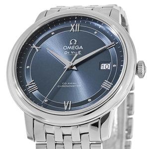 Omega De Ville Prestige Co‑Axial Chronometer Blue Dial Men 39.5MM