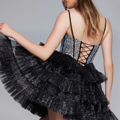 Jovani 42457 Homecoming Short Sequin Corset Prom Cocktail Dress