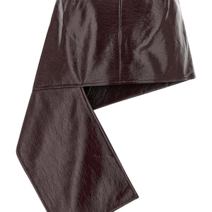 Courreges Fold Vinyl Mini Skirt