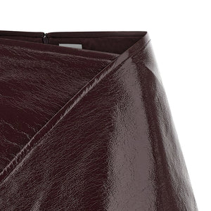 Courreges Fold Vinyl Mini Skirt