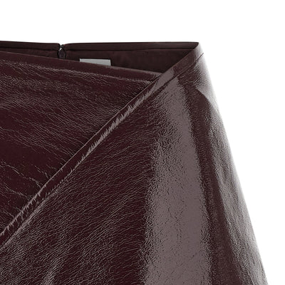 Courreges Fold Vinyl Mini Skirt