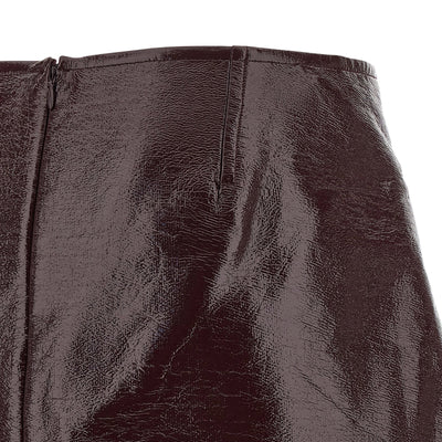 Courreges Fold Vinyl Mini Skirt