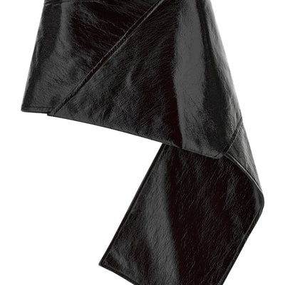 Courreges Fold Vinyl Mini Skirt