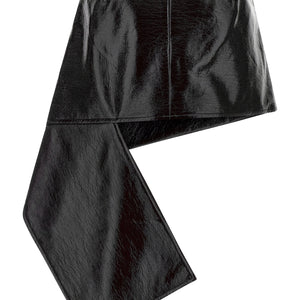 Courreges Fold Vinyl Mini Skirt