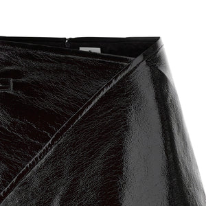 Courreges Fold Vinyl Mini Skirt