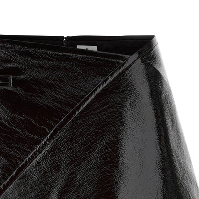 Courreges Fold Vinyl Mini Skirt