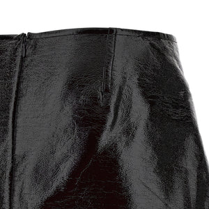 Courreges Fold Vinyl Mini Skirt