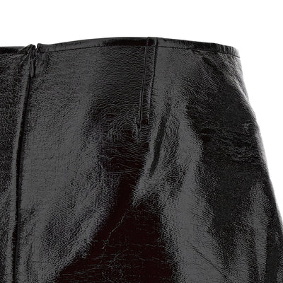 Courreges Fold Vinyl Mini Skirt