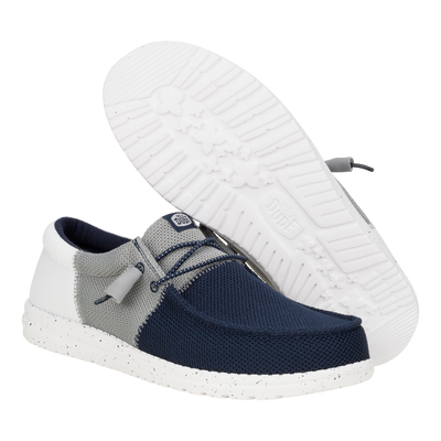 Wally Tri Varsity Mesh - Navy/Grey