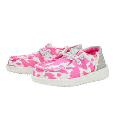 Wendy Toddler Funk Cowgirl Bling - Pink/Cow Silver