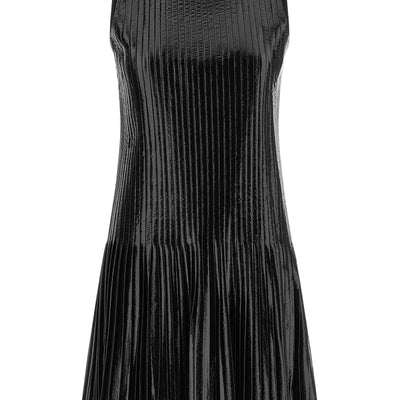Courreges Vinyl Pleated Dress