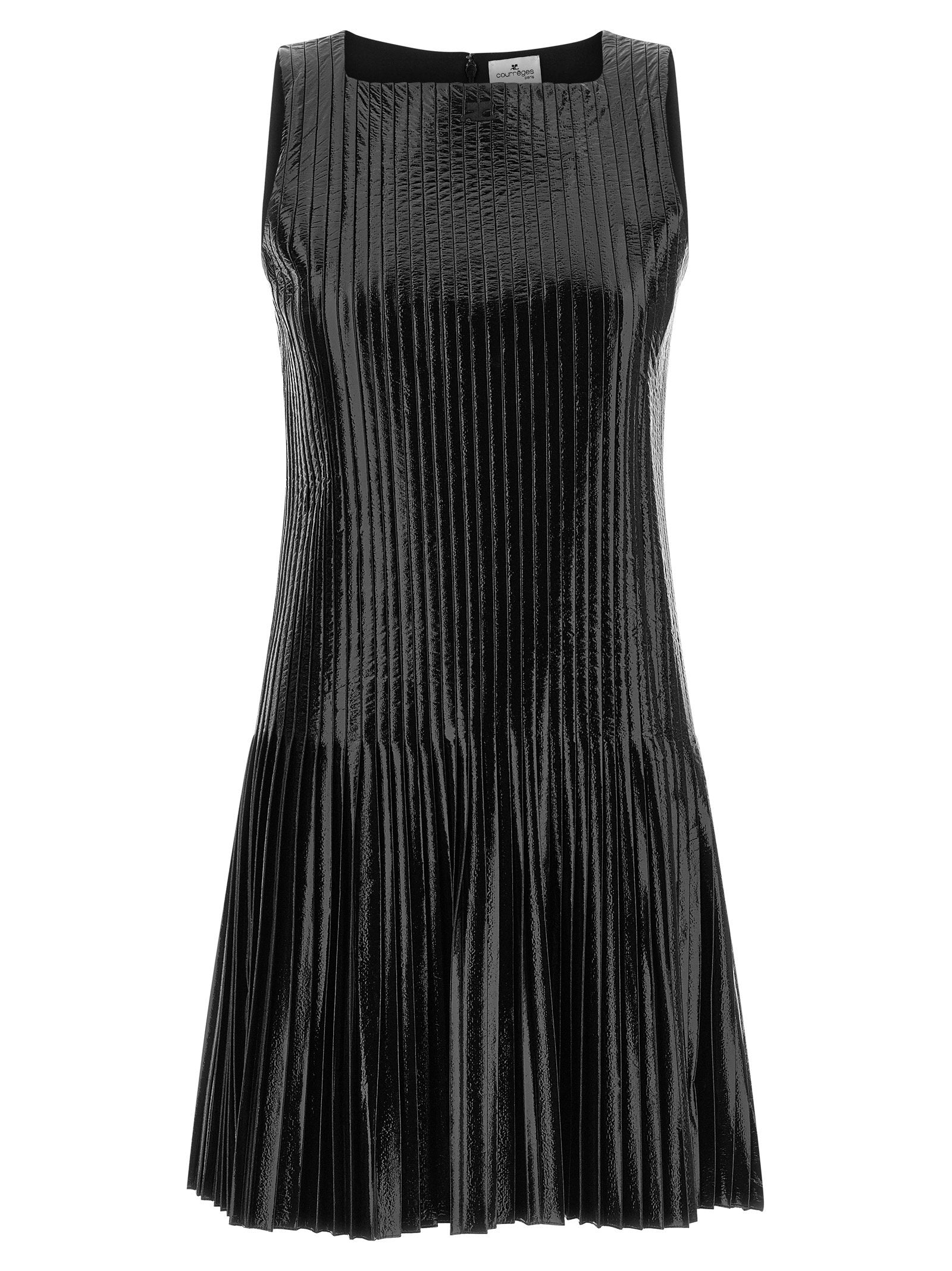 Courreges Vinyl Pleated Dress