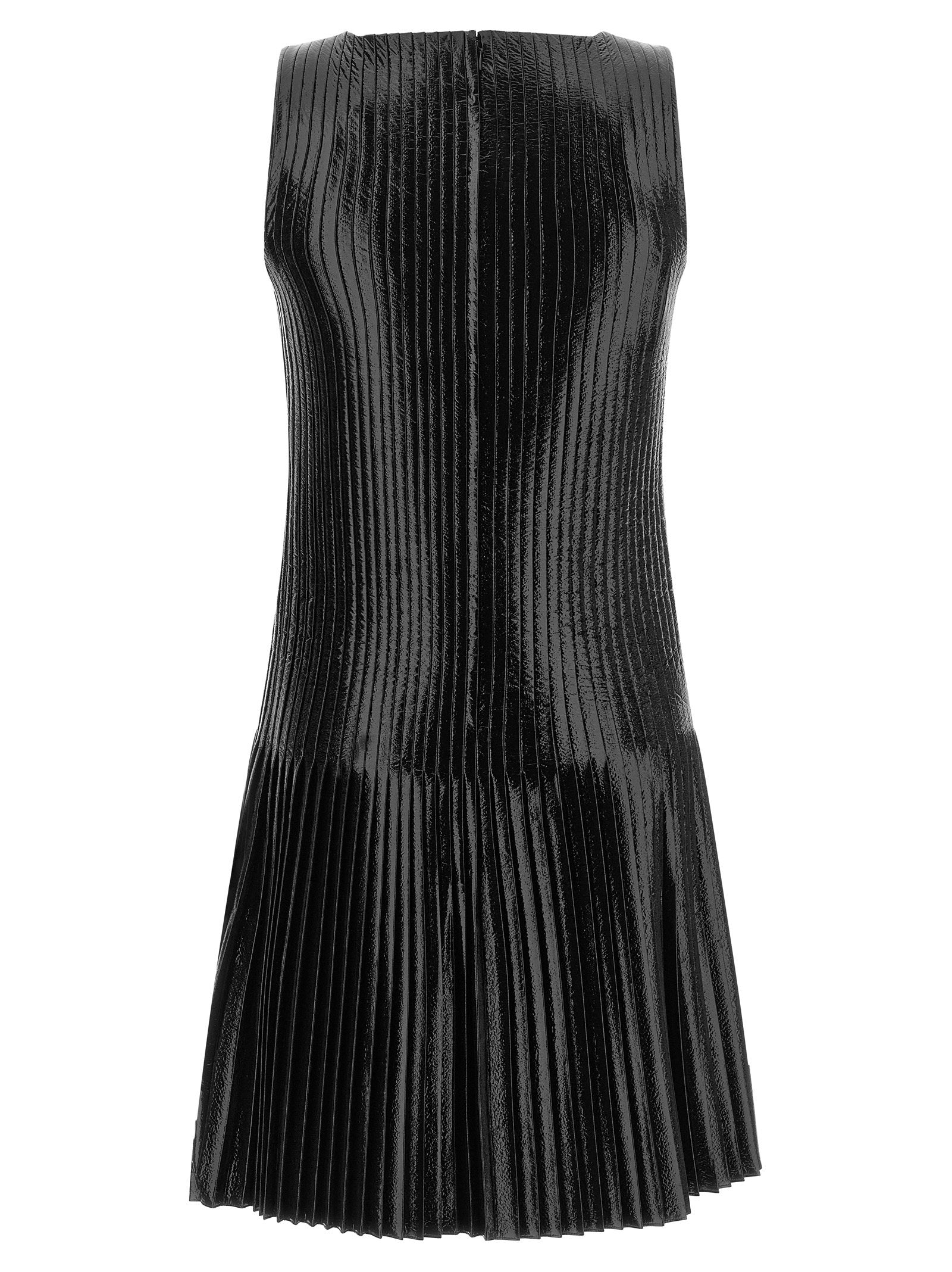 Courreges Vinyl Pleated Dress