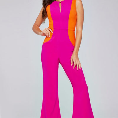 Jovani 42801 Long Fit Formal High Neck Jumpsuit